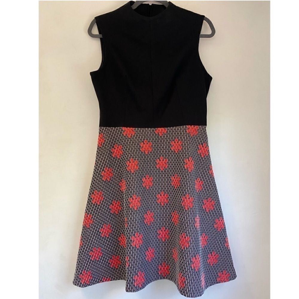 Vintage Handmade One of a Kind 1960s 1970s Mod Mock Neck Floral Print GoGo Dress - Picture 3 of 11